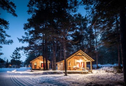 Huttopia La Clarée hiver