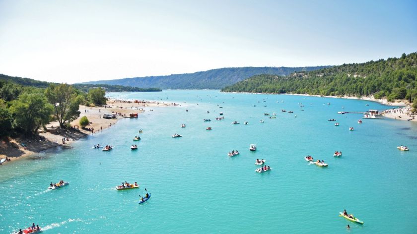 Vue aérienne lac