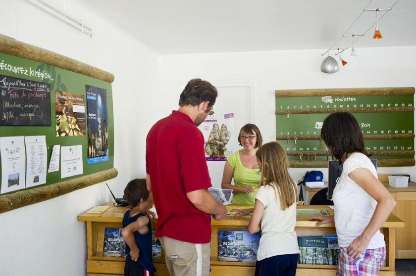 L'accueil du Camping Indigo Le Moulin