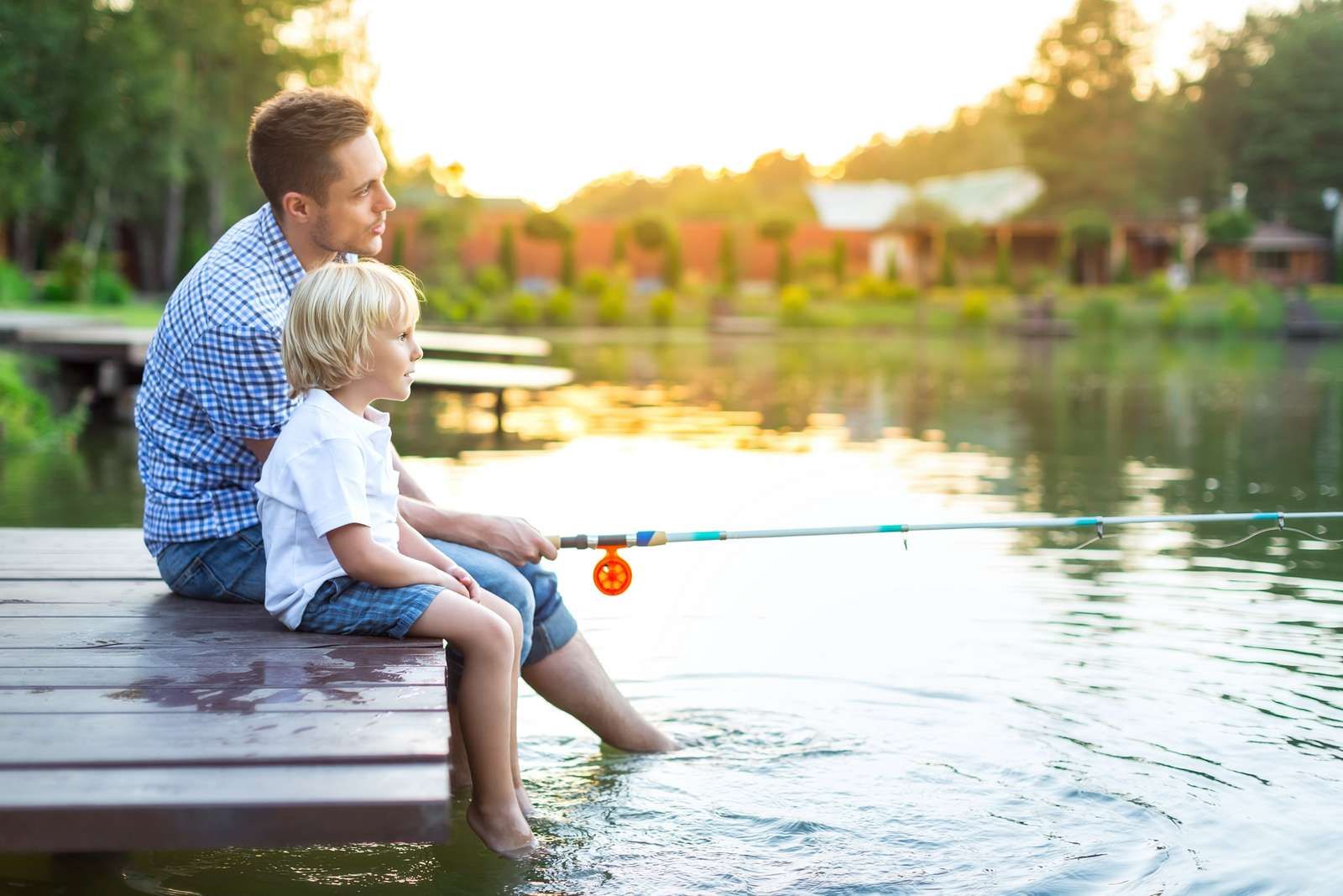 pêche en bord de lac